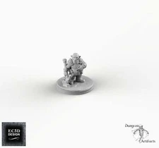 Deep Gnome Miner - EC3D Skyless Realms Wargaming Miniatures D&D DnD Svirfneblin