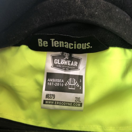 Ergodyne Men's 2XL Coat fleece Lined 8379 NWOT Jacket Be Tenacious II Safety - Bild 2 von 6