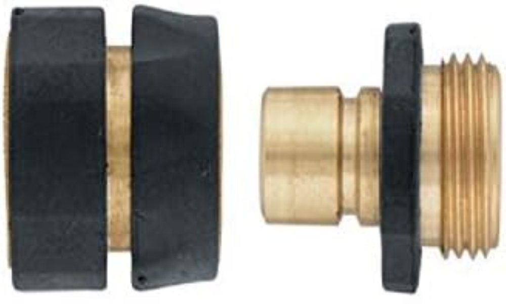 Orbit Brass Hose Shut-off Quick Connect Set 58285