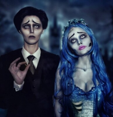 blue hair dress Hair Color Ideas with Blue Dress