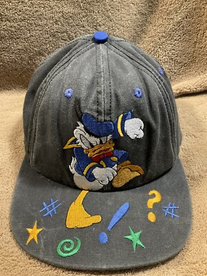 Vintage 1990s Disney Donald Duck Snapback Baseball Cap Hat vintage donald duck hat products for sale | eBay main image 4