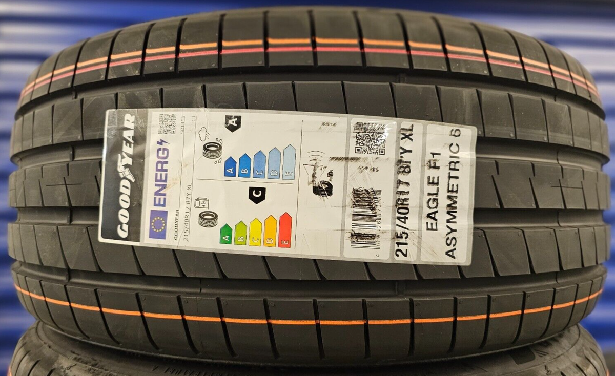 s*0様 GOODYEAR イエローレターF1リアタイヤ 2X NEW GOODYEAR F1 ASYMMETRIC 6 215/40/17 215 40 ZR17 XL 87Y A1