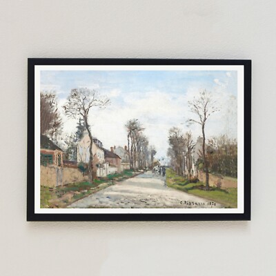 Versailles Straße 1870 Landschaft Gemälde Illustration Wanddeko 7x5 Kunstdruck