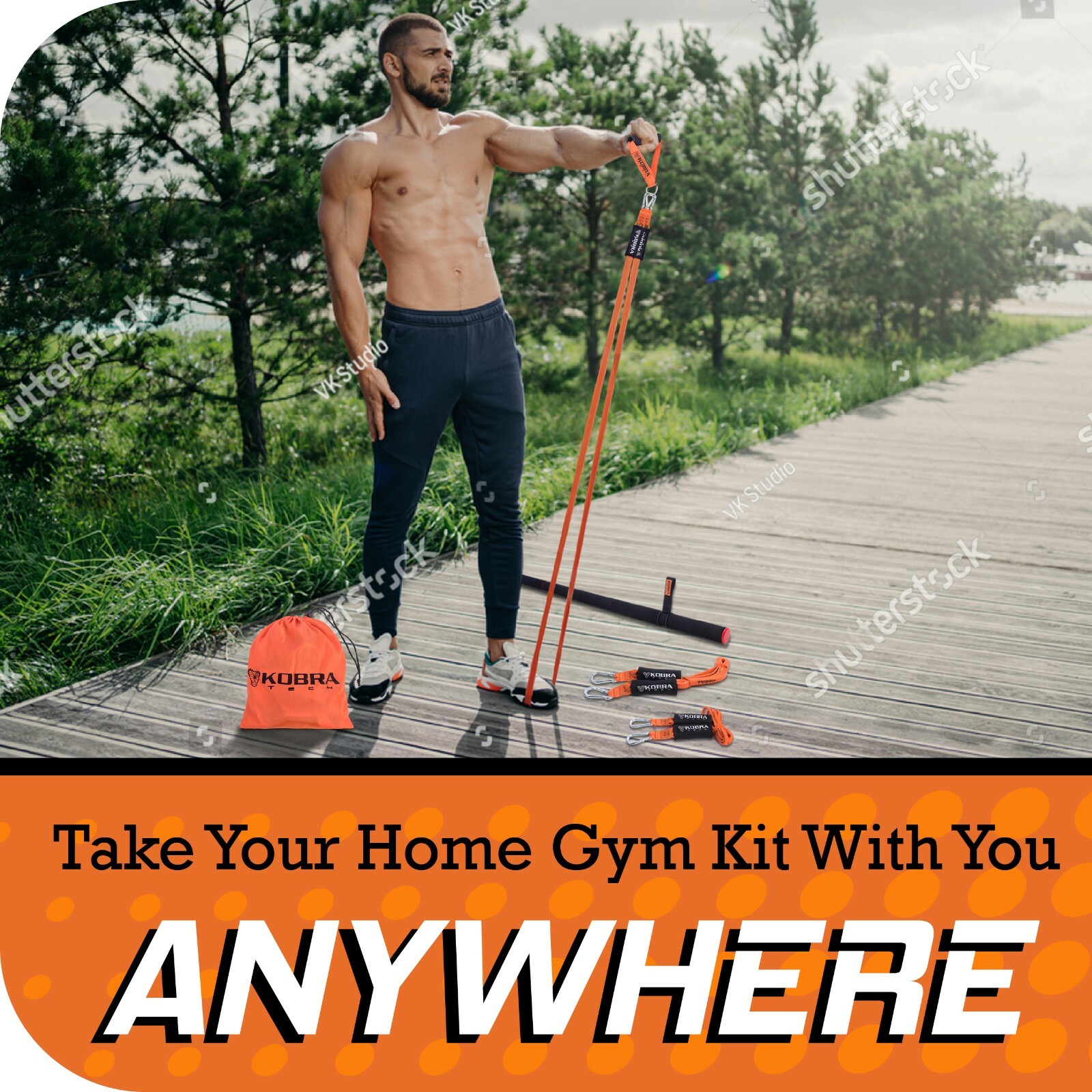 The Ultimate Premium Full-Workout Resistance Bands Set for Full Body Workouts