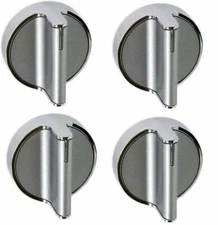 Burner Knob Compatible with Whirlpool Range ( 4 Pack ) WEE730H0DS0 WEE730H0DW0