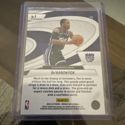 2023-24 Panini Mosaic DeAaron Fox - Give & Go Reactive 2023-24 Panini Mosaic DeAaron Fox - Give & Go Reactive