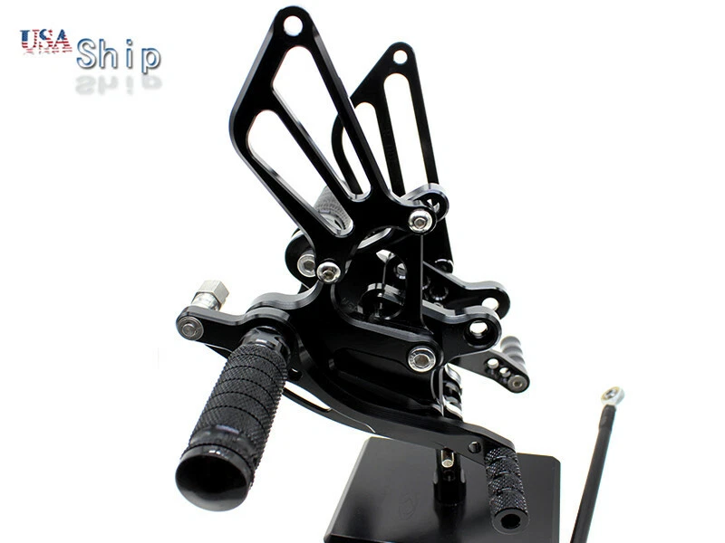 数控可调节齿轮脚轮适用于本田 CBR954R CBR929R 2000 - 2002 2003 黑色 — 第 4/4 张图片