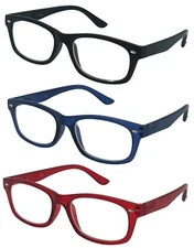 Mens Womens Rectangular Spring Hinge Reading Glasses Retro Reader +1.25 to +4.00