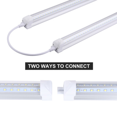 25-Pack T8 4FT Integrated LED Shop Lights - 36W 6000K Cold White, 4320 Lumens