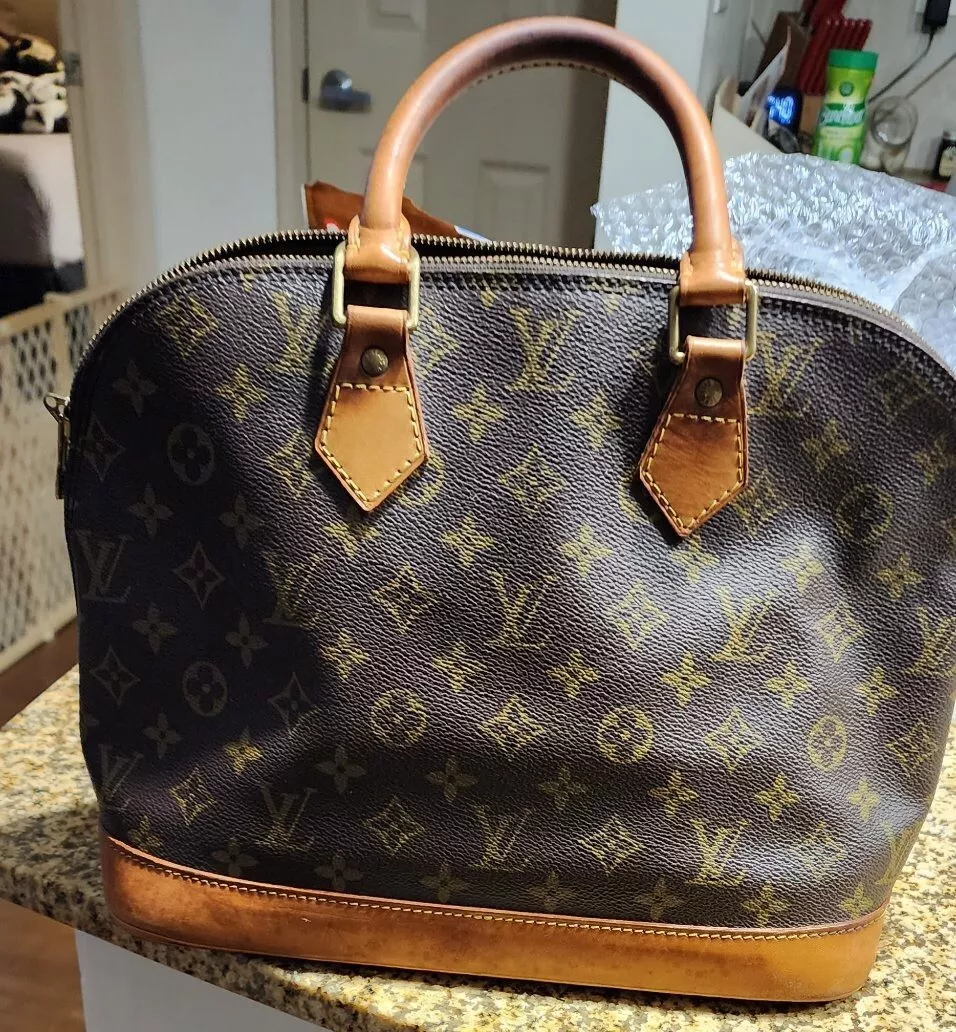 LOUIS VUITTON Alma PM Monogram Vintage LV Bag BA 0060 Authentic Brown