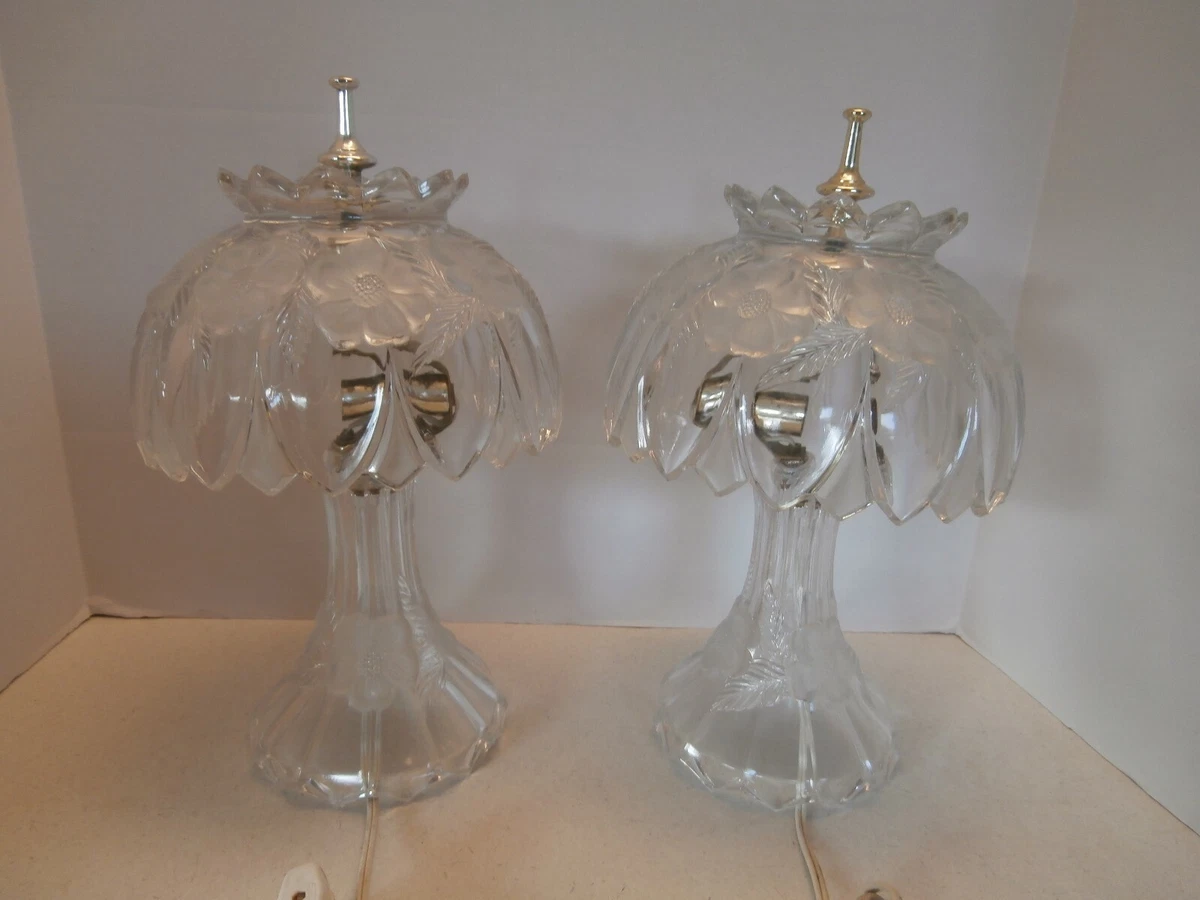 Vintage crystal 2024 lamps on ebay