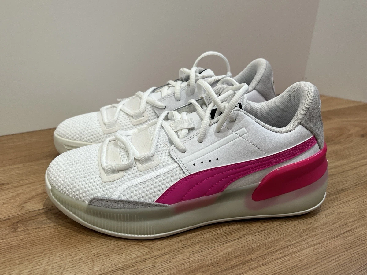 Puma clyde hardwood white pink cheap
