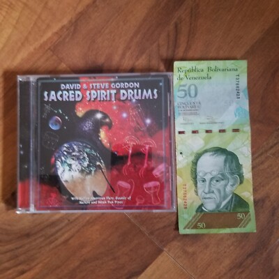 DAVID & STEVE GORDON - Sacred Spirit Drums NATIVE AMERICAN CD 50 Venezuela note