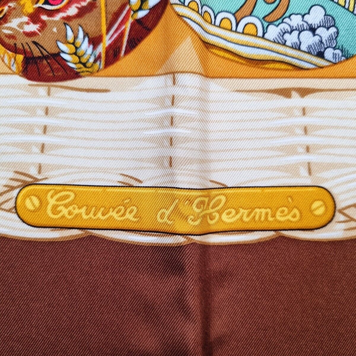 RARE VINTAGE HERMES Silk Scarf 