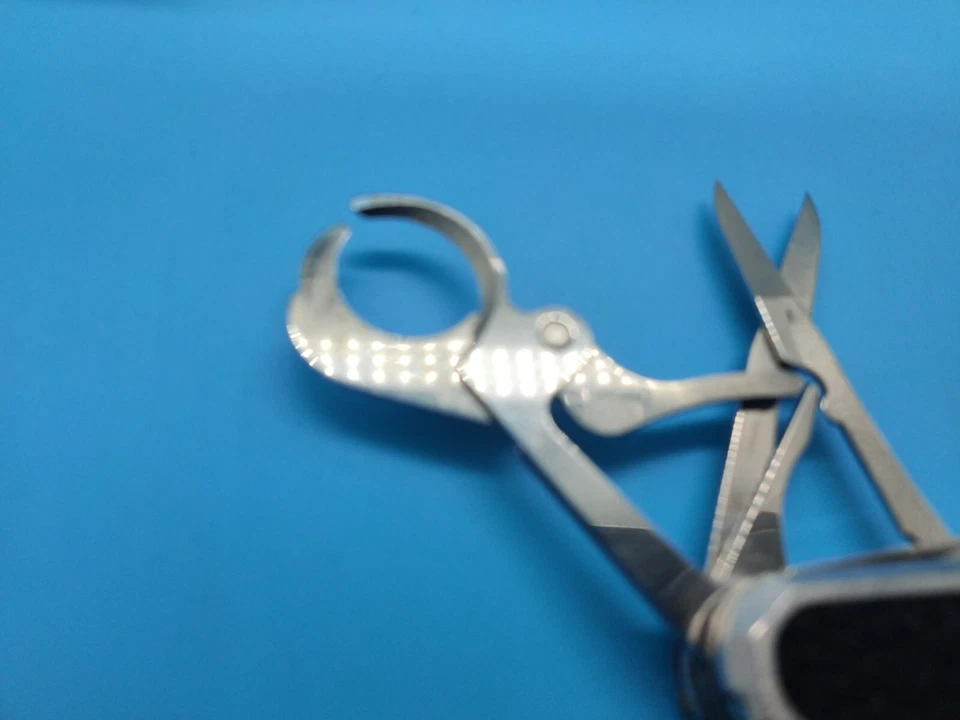 Wenger Leather Steel ALOX Series Cigar 704 Swiss Army 2 layer Knife RARE USED  - Image 2 of 4