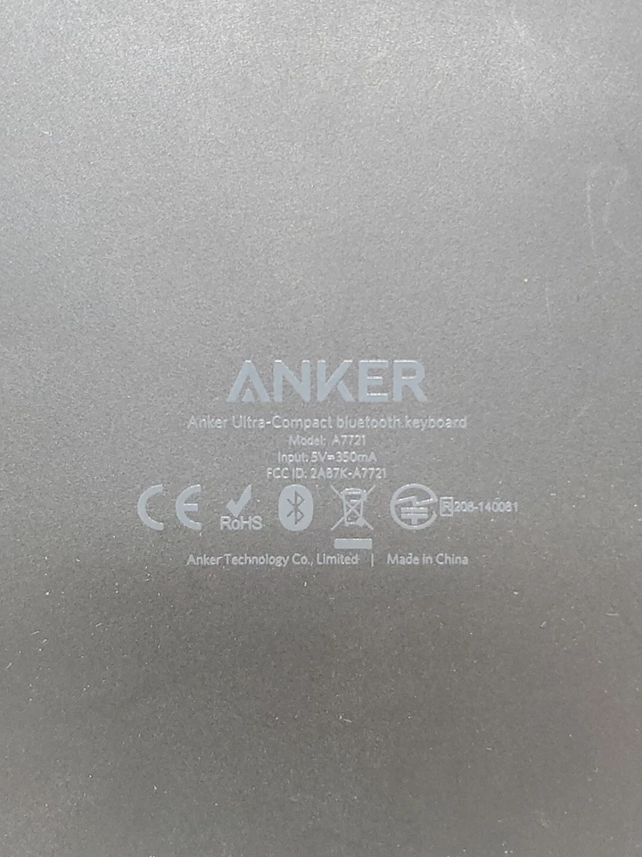 Anker Ultra Compact Bluetooth Keyboard Black A7721 - Image 3 of 3