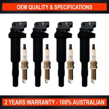 NGK Spark Plug & Swan Ignition Coil Pack for Peugeot 207 308 CC 3008 508 RCZ