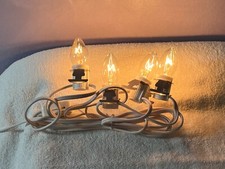 Christmas village lights 4 light cord approx 8 Feet EX8938