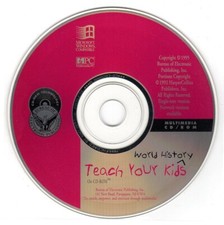 Teach Your Kids World History Ages 8-14 PC-CD, 1995 - NEW CD in SLEEVE