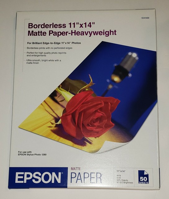 Epson Premium Matte Presentation Paper 44 lbs. 11 x 14 50 Sheets/Pack
