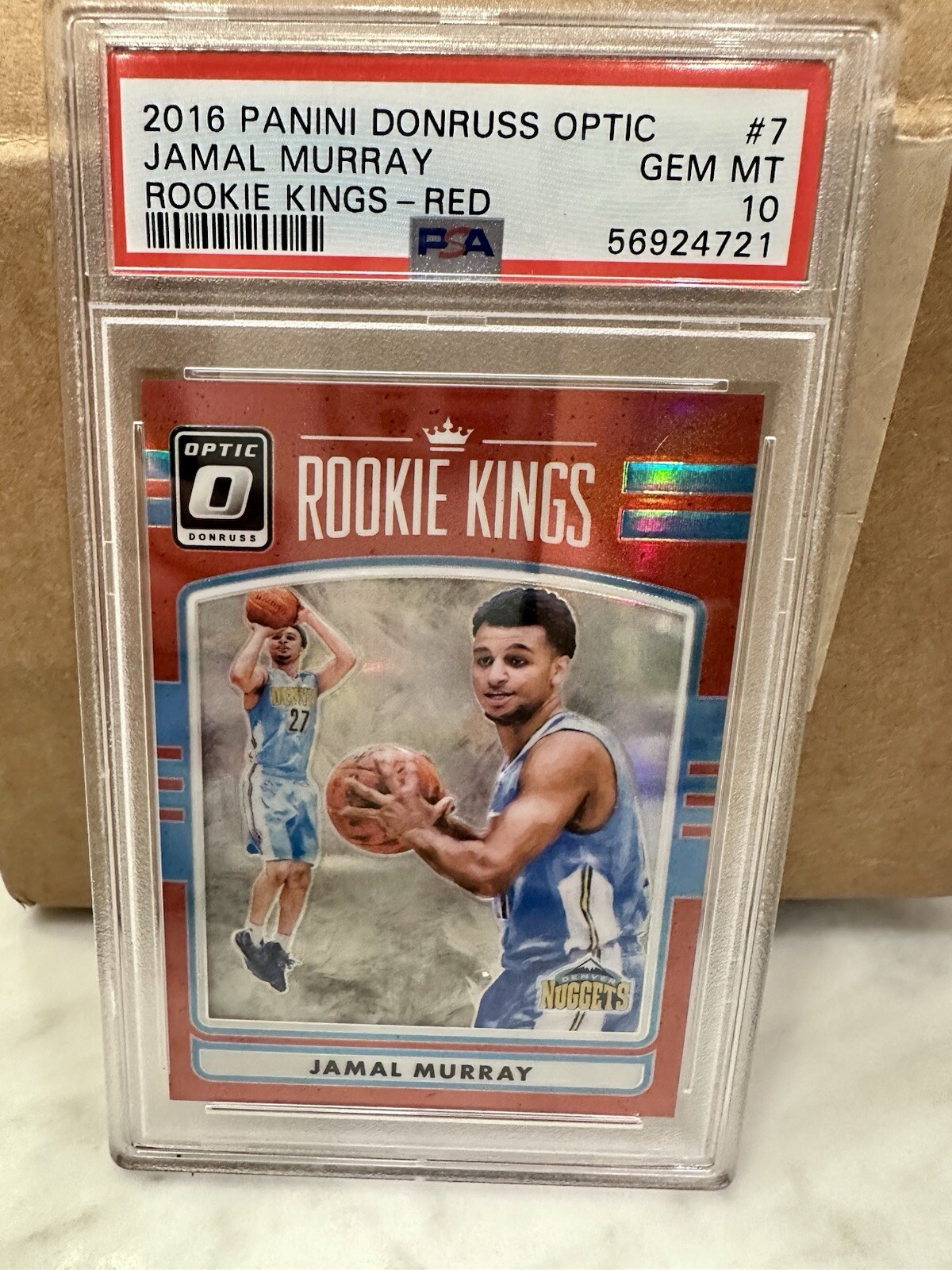 2016 Optic Kings Jamal Murray Red HOLO Rookie  /99 #7
