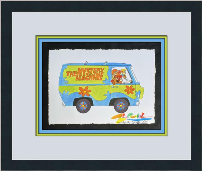 Scooby Doo Mystery Machine Signed Giclee Ron Campbell CUSTOM