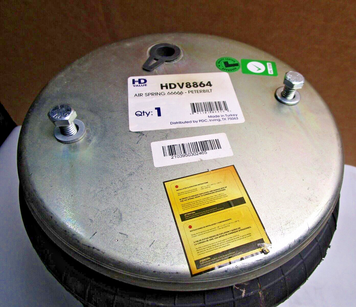 HDValue HDV8864 Air Spring Replaces ContiTech 66666 For HDValue HDV8864 Air Spring Replaces ContiTech 66666 For
