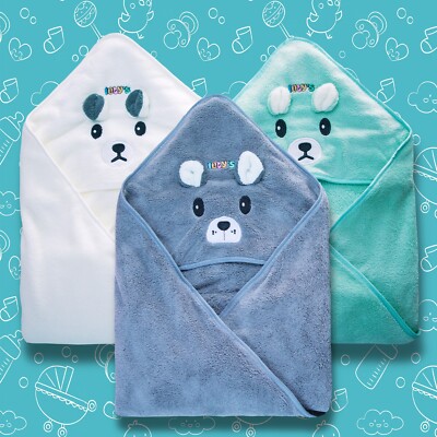 Ioly's Hooded Baby Bath Towels for Newborn Essentials 41'' (Extra Large) Set of 3