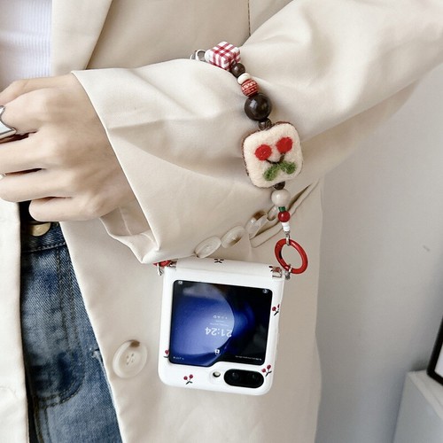 For Samsung Z Flip6 Flip5 Flip4 Shockproof Portable Bracelet Folding Case Cover - Picture 2 of 13