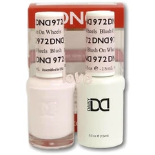 DND Daisy Gel Nail Polish Soak Off 0.5fl.oz Duo DND972- Blush on Wheels