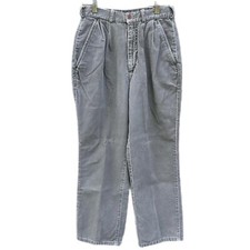 Vintage 90s LL Bean High Waist Corduroy Pants Women Size 8 Bareback Pleated