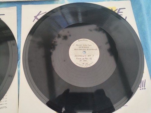 Bruno Walter Scarce 2-1 Sided Acetates REHEARSALS Beethoven 9 Symphonies Philips - Picture 4 of 6
