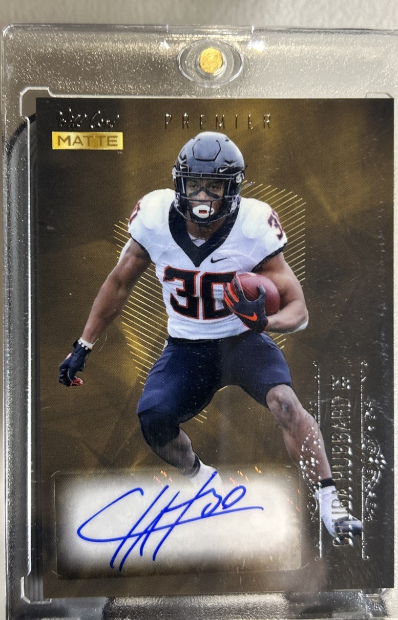 Chuba Hubbard Wild Card Matte Gold Autographs #MBA Base