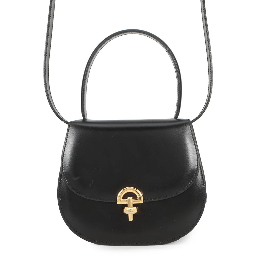Celine — CELINE 2way Handbag Leather Black