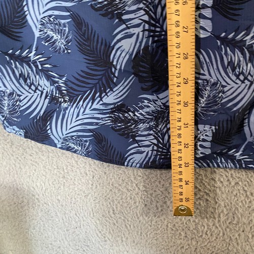Duluth Shirt Mens 2XL Blue Action Ripstop Short Sleeve Floral Button Up - Picture 7 of 10