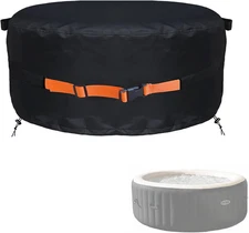 Portable Hot Tub Cover,Waterproof round Hot Tub Cover,Full Coverage Hot Tub Cove