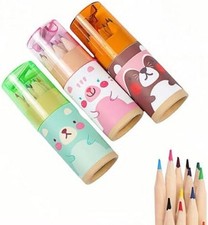 3-Pack Mini Portable Colored Pencils Set   12 Colors Each 36 Total 