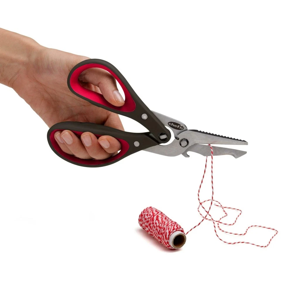Chef'n Freshforce Utility 5 in 1 Multi Tool Stainless Steel Dual Gear Scissors - Image 2 of 3
