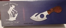 Knife With Leather Sheath The Bone Collector