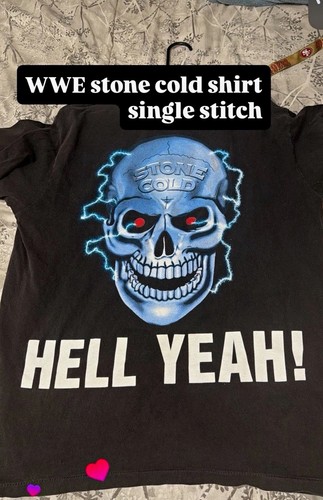WWF Stone Cold Steve Austin "Wanna Raise Some Hell?" Graphic Shirt Black size XL