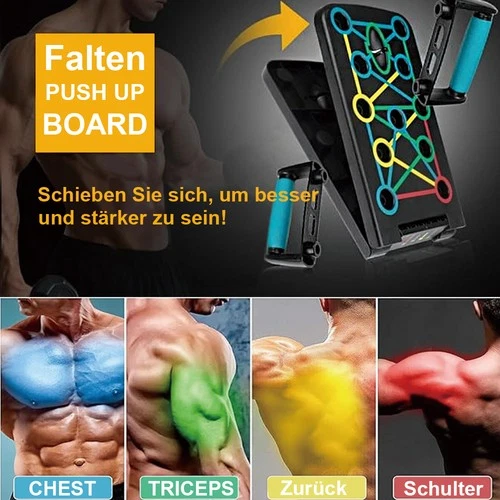 20-in-1 Liegestützebrett Push Up Board inkl. Widerstandsbänder Liegestütze Brett - Bild 12 von 13