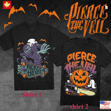 Pierce The Veil Halloween Shirt Unisex Cotton Rock Band Concert Tee S-5XL