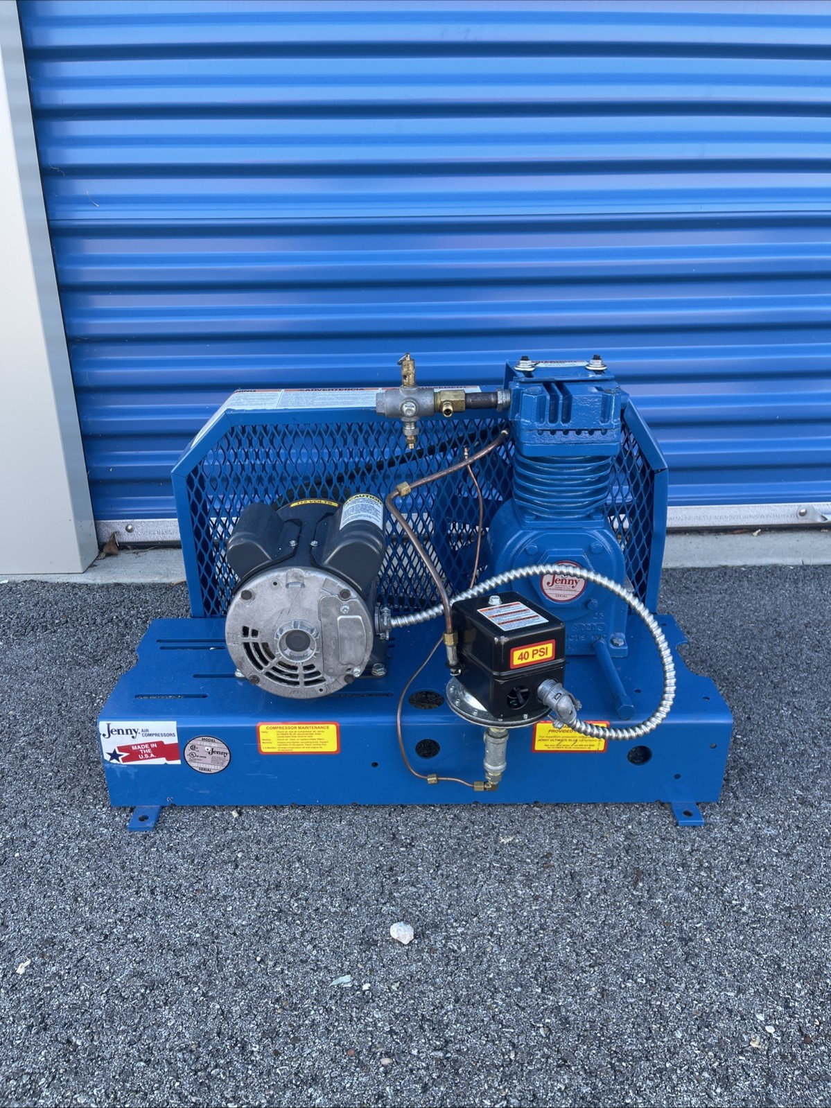 Jenny F12S-BS Fire Sprinkler Piston Air Compressor