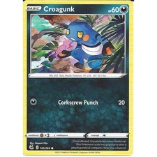 165/264 Croagunk | Common Pokemon Trading Card Sword & Shield Fusion Strike TCG