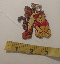 VTG Winnie the Pooh  Tigger Embroidered Iron-On Patch Disney 3" Never Used 