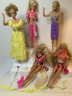 Vintage 80s Barbie Lot of 5 Magic Curl Workout Beach Blast Island Fun Jewel Sct