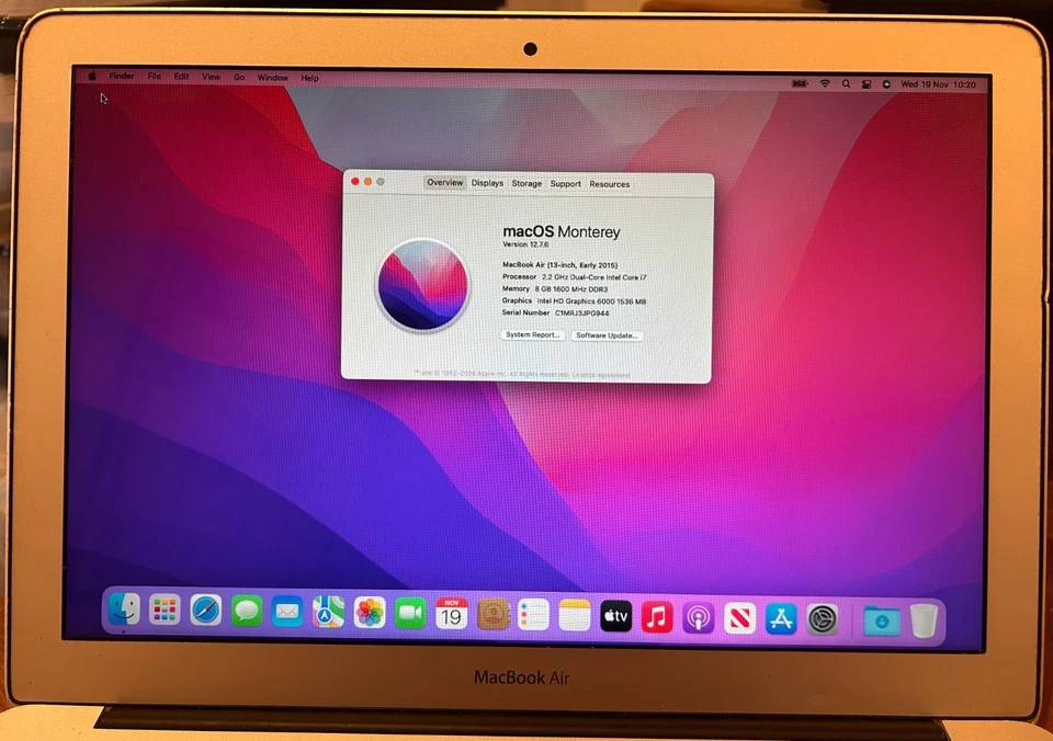 2 x Apple MacBook Air Core i5" 13" (Early 2014) & (Early 2015) Working - Image 2 of 4