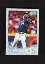 2015 Topps Snow Camo #435 Mike Fiers Milwaukee Brewers #/99