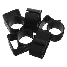 5Pcs Durable Mic Arm Cable Clips Black Plastic Cord Holders for Audio Equipment