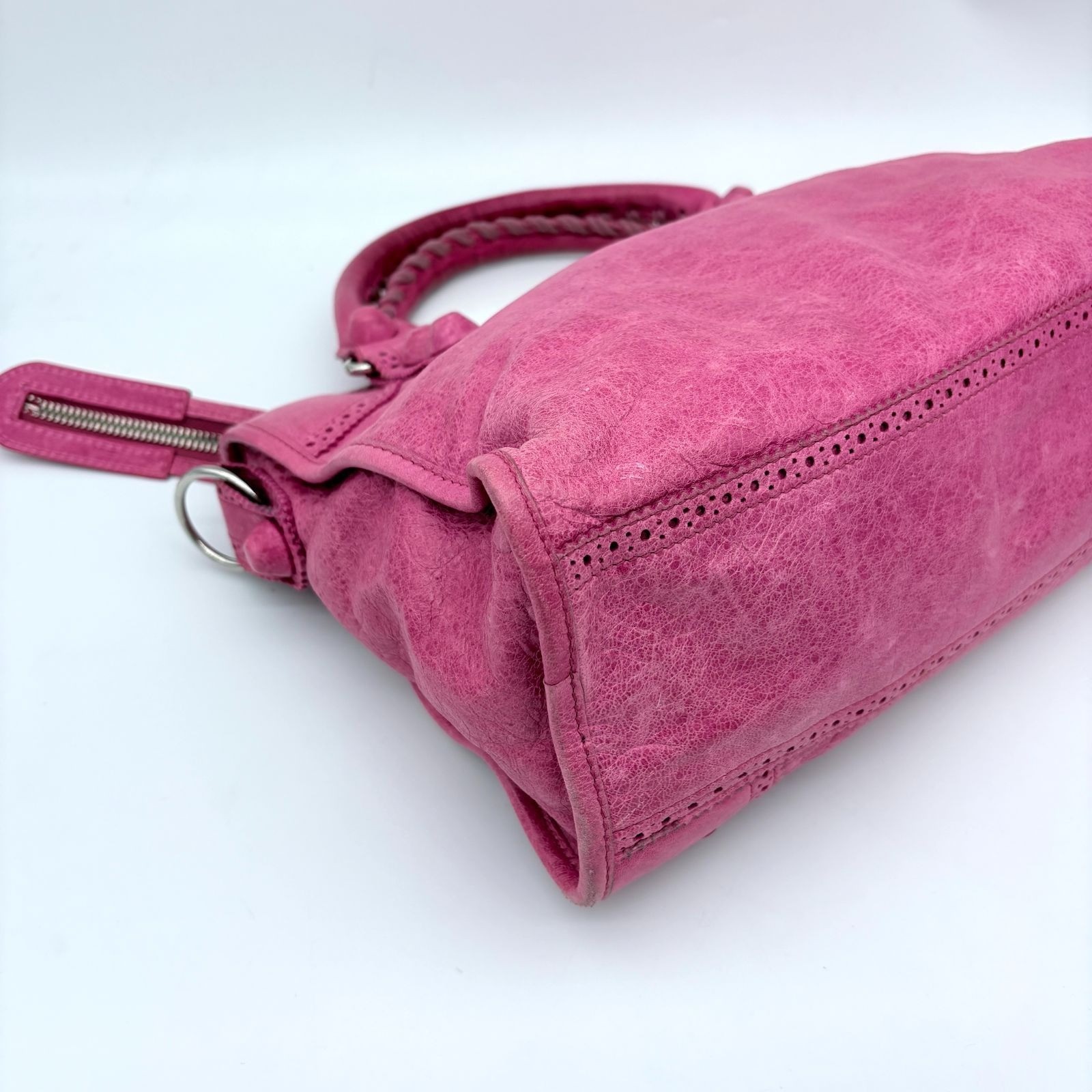 Balenciaga Giant City Bag Pink Leather Handbag 204529 thumbnail 14